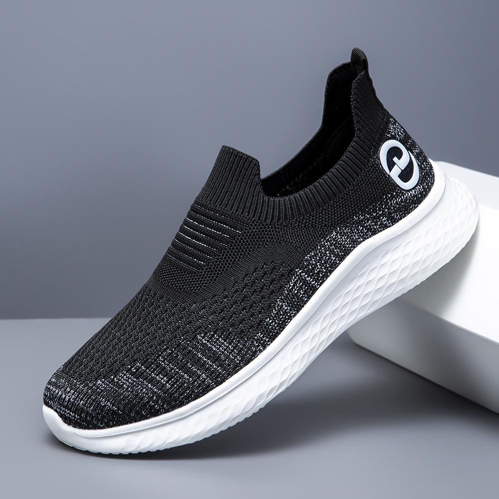 Casual shoes mesh breathable lightweight soft-soled walking shoes dad driving shoes