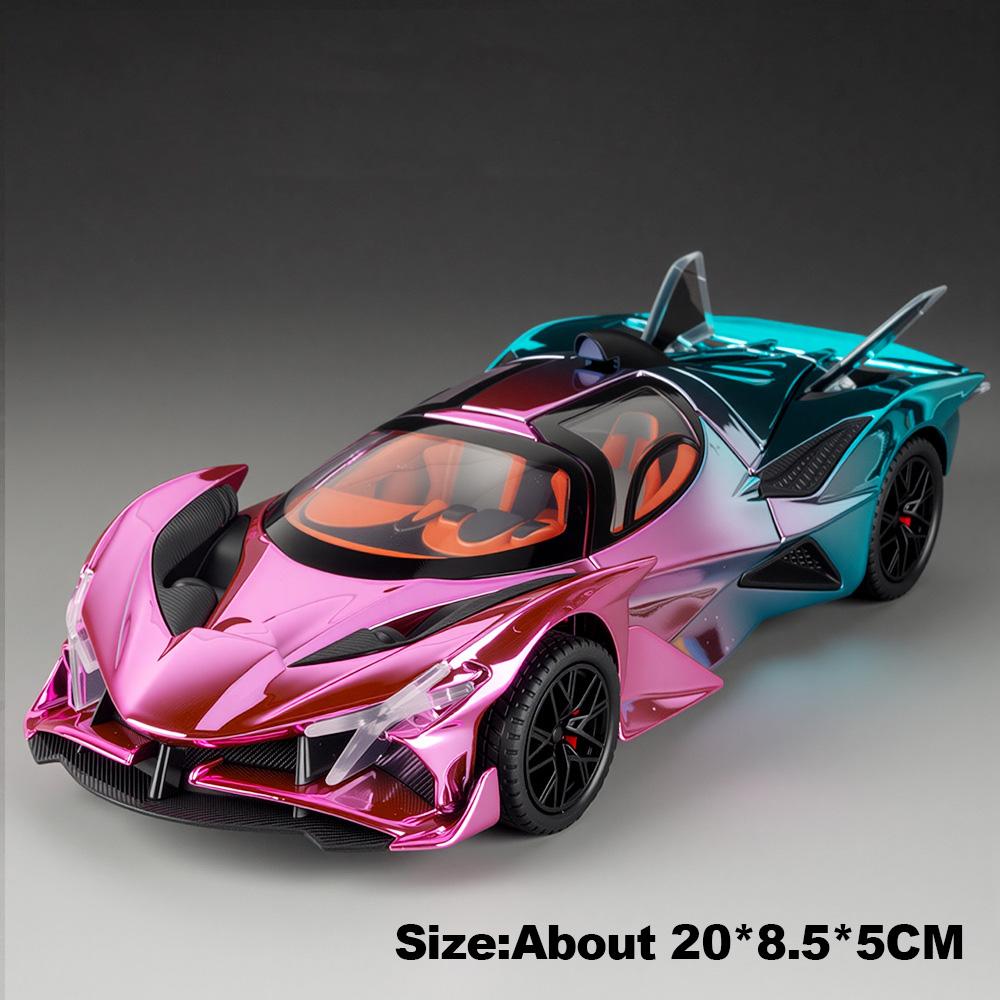 1:24 Apollo Evo Ie Supercar Modell Spielzeug Legierung Druckguss Miniatur Sportwagen Sound Licht Türen Geöffnet Rückzieher Für Kinder Geschenke