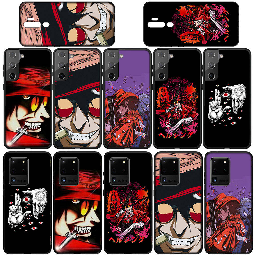 Phone Case for iPhone 17 16 15 Plus XR 16E Huawei P30 P20 Lite Redmi Note 14 12 11 13 Pro Max OPPO A60 A80 A40 A18 A38 Cartoon Hellsing Alucard Cover