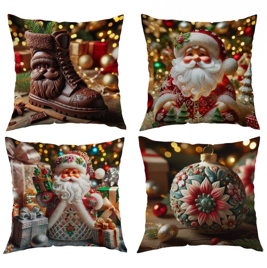 Christmas Printed Cushion Cover Series New Home Sofa Decoration Cushion Cover Bedroom Cushion Cover