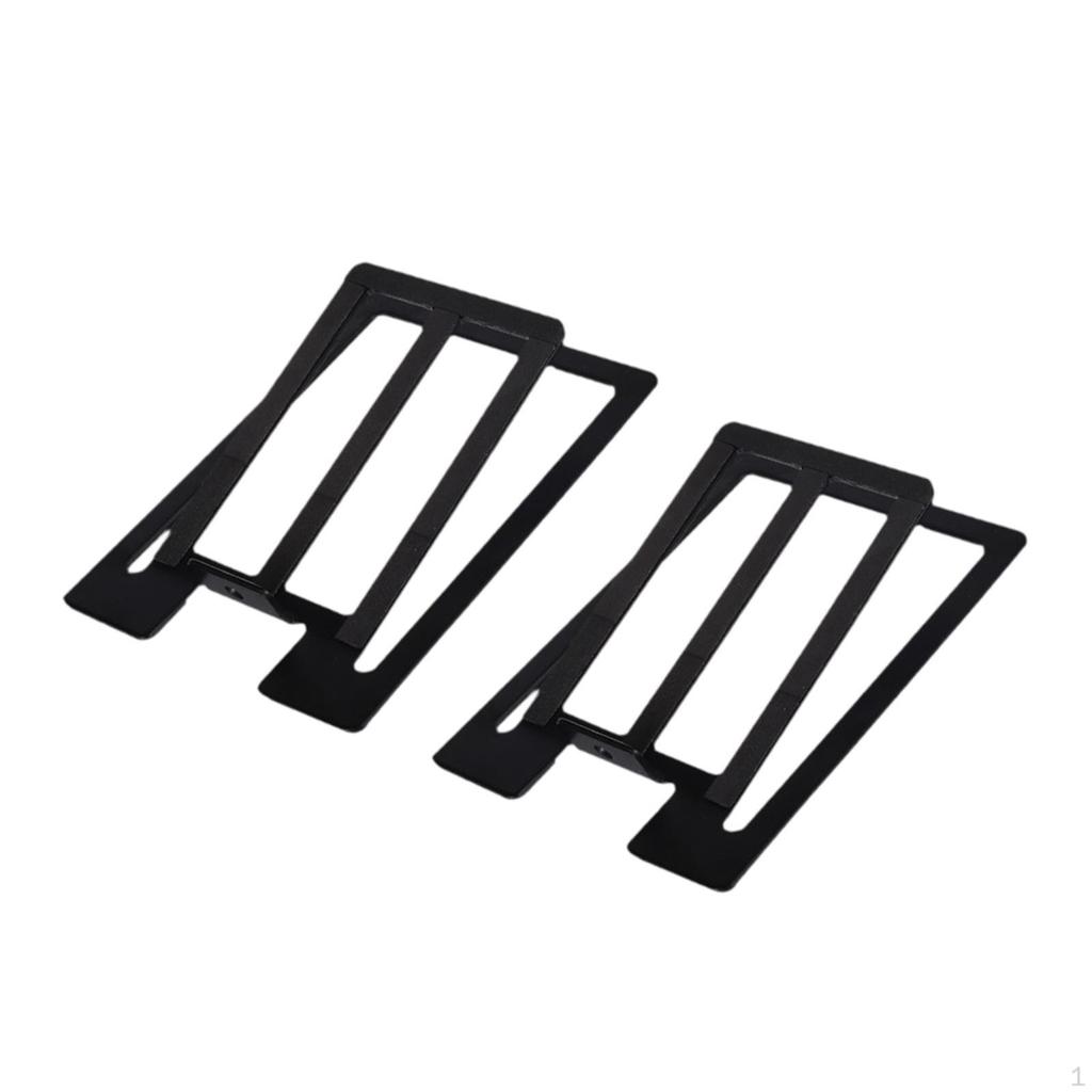 2x Desktop Speaker Stand Base Small Rack Freestanding Utility Stable Table Mount Holder for