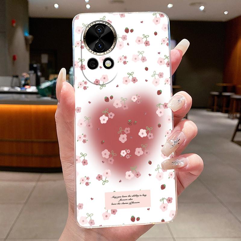 Nova12 Hülle Klar Luxus Mode Schmetterling Blume Weiches TPU Silikon Rückabdeckung Für Huawei Nova 12 Pro Transparente Handyhüllen