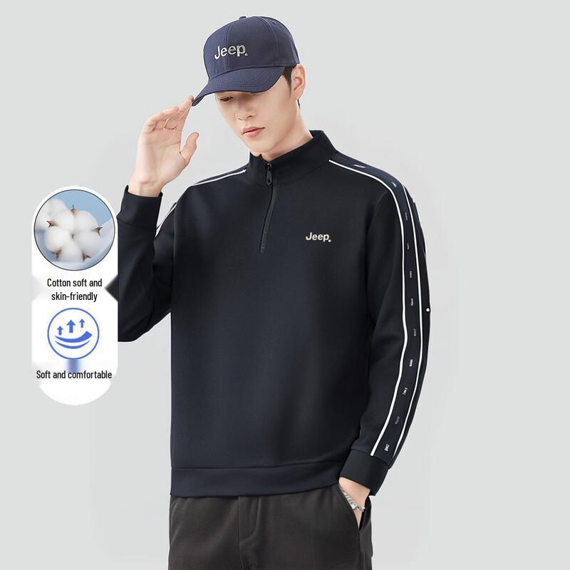 JEEP Men s Half-Zip Long-Sleeve Sweatshirt 37