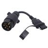 Trailer Connector European 7-Pin To American 4-Pin Without Brake Light Trailer Adapter Vehicle Tow Hitch Wire Plug for Vehicles