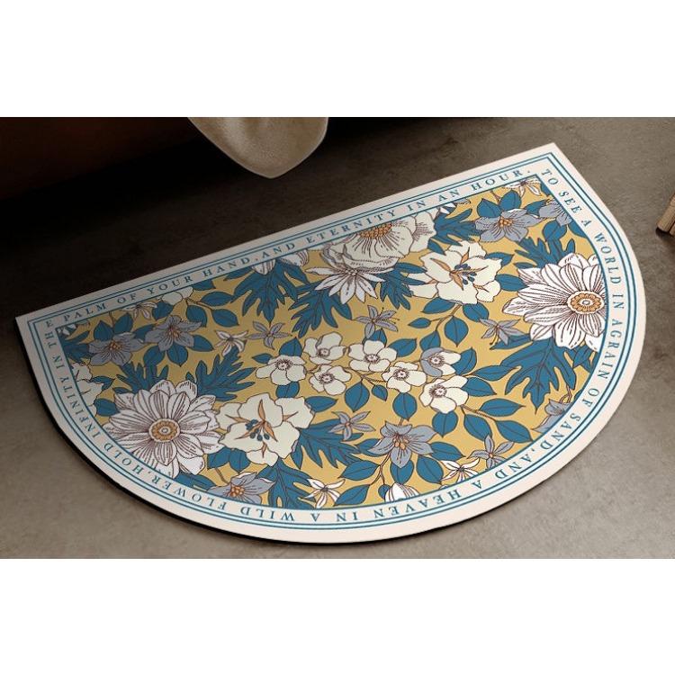 Retro Mata Podłogowa do Łazienki Szybkoschnąca Antypoślizgowa Odporna na Zabrudzenia i Odporna na Zużycie Mata Podłogowa