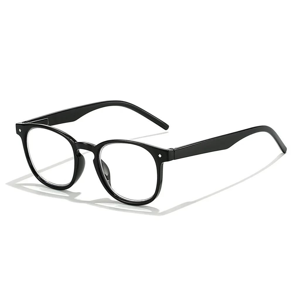 Lady Oval Frame Reading Glasses Hd Blue Light Blocking Eyeglasses Men Classic Large Frame Presbyopia Glasses Eye Protection