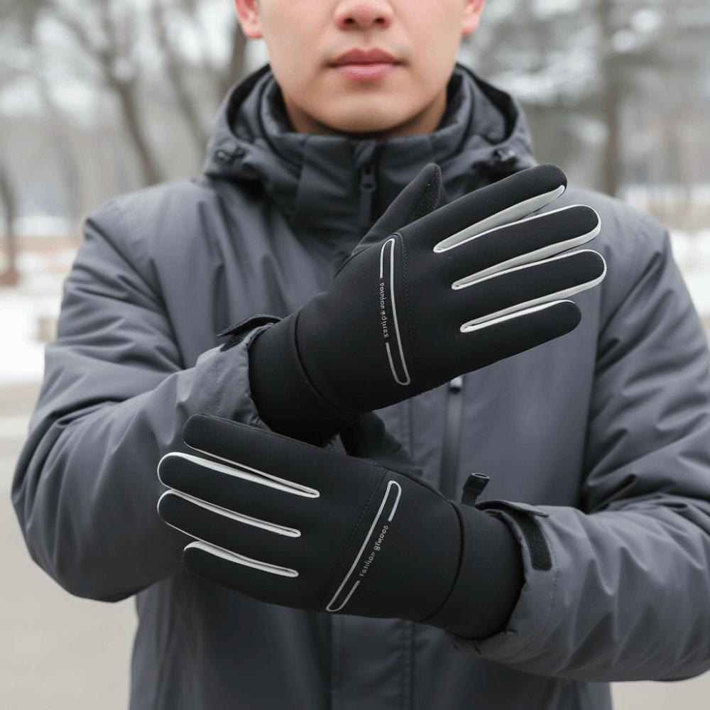 Full Finger Cycling Gloves Anti Slip Sports Mittens Unisex Winter Warm Gloves  Cycling
