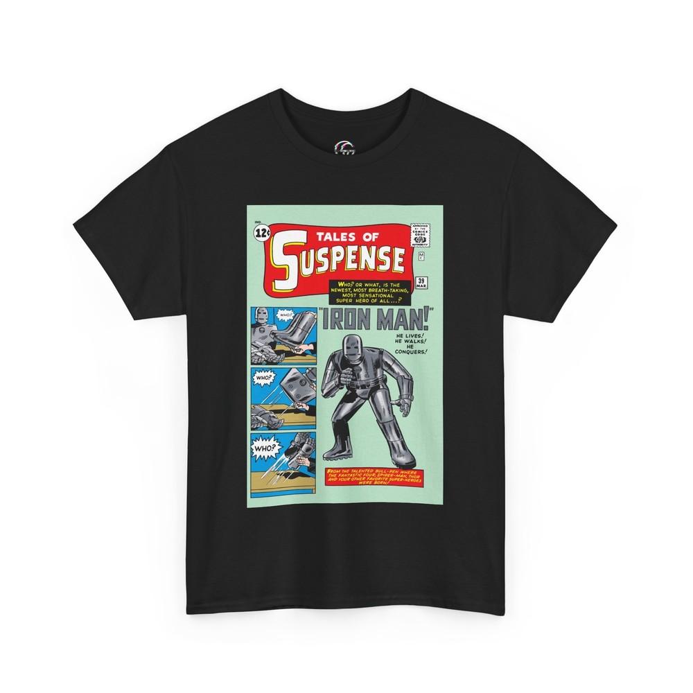 

Tales Of Suspense Comic Book T-Shirt Iron Man Is Born Shirt Vintage Comics Tee Unisex T-Shirt L