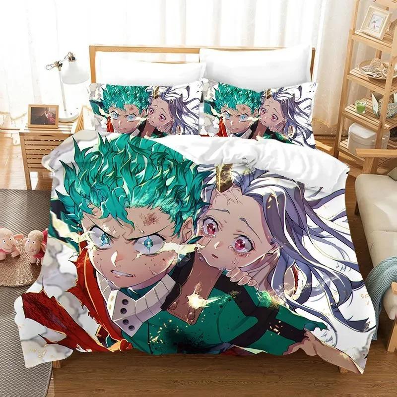 My Hero Academia 3D Printed Duvet Case Pillowcase Bedding Set Twin Full King for Kids Adults Bedroom