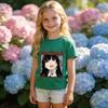 Kakegurui Yumeko Jabami Anime Print Boys Girls Cotton T Shirt Casual Short Sleeve Tee Top Kids Summer Daily Wear