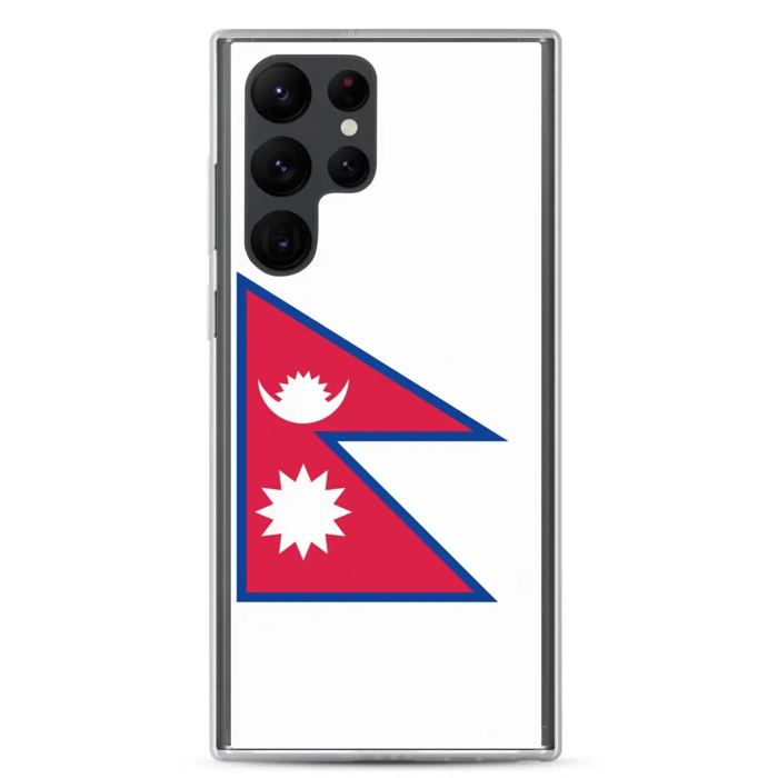 Coque Téléphone Drapeau du Népal Samsung Galaxy S23 Ultr