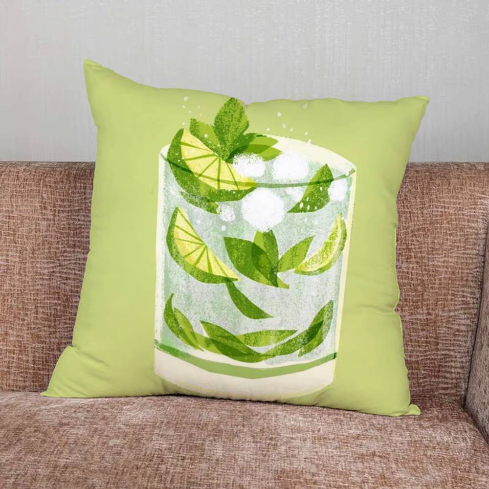 Cocktail Art Pillow Case Pillowcase Home Sofa Cushions Car Cushions Pillowcover Office Pillowshell Pillow