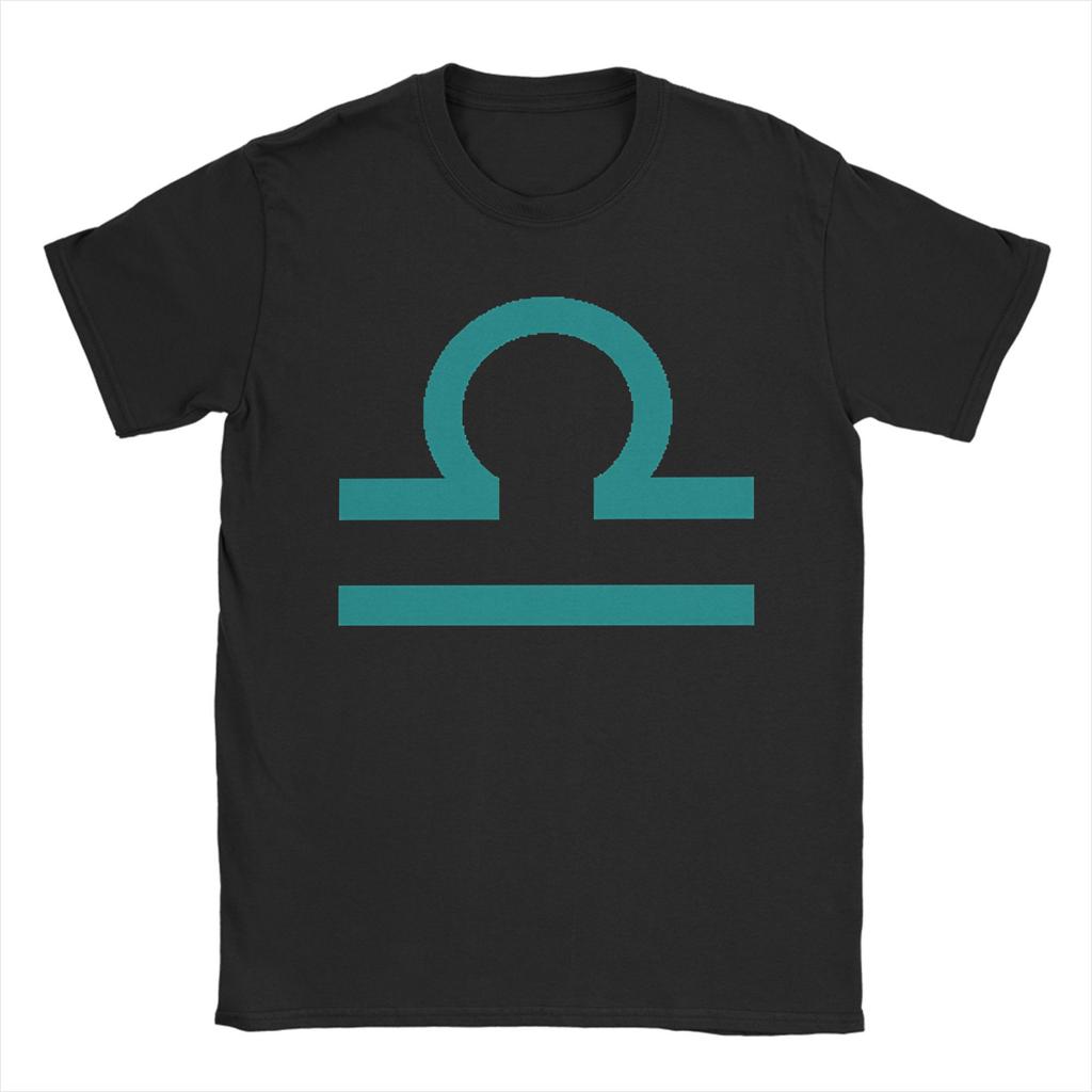 Humor libra teal sign latula terezi pyrope T-Shirt for Men Round Collar 100% Cotton T Shirts Short Sleeve Tees Clothing