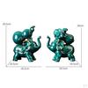 Figurine Lucky Animal Statue Sculpture Indoor and Outdoor Living Room Dining Tabletop