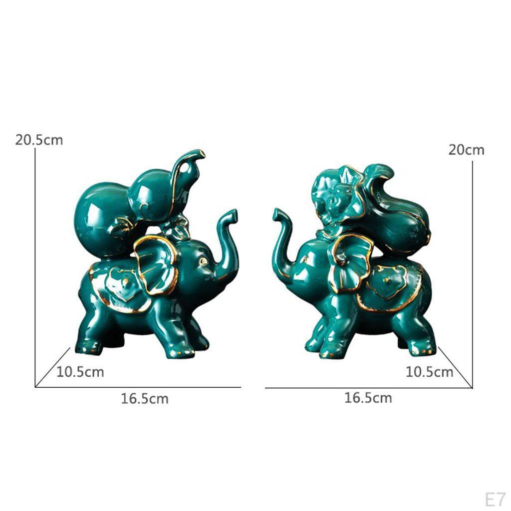 Figurine Lucky Animal Statue Sculpture Indoor and Outdoor Living Room Dining Tabletop