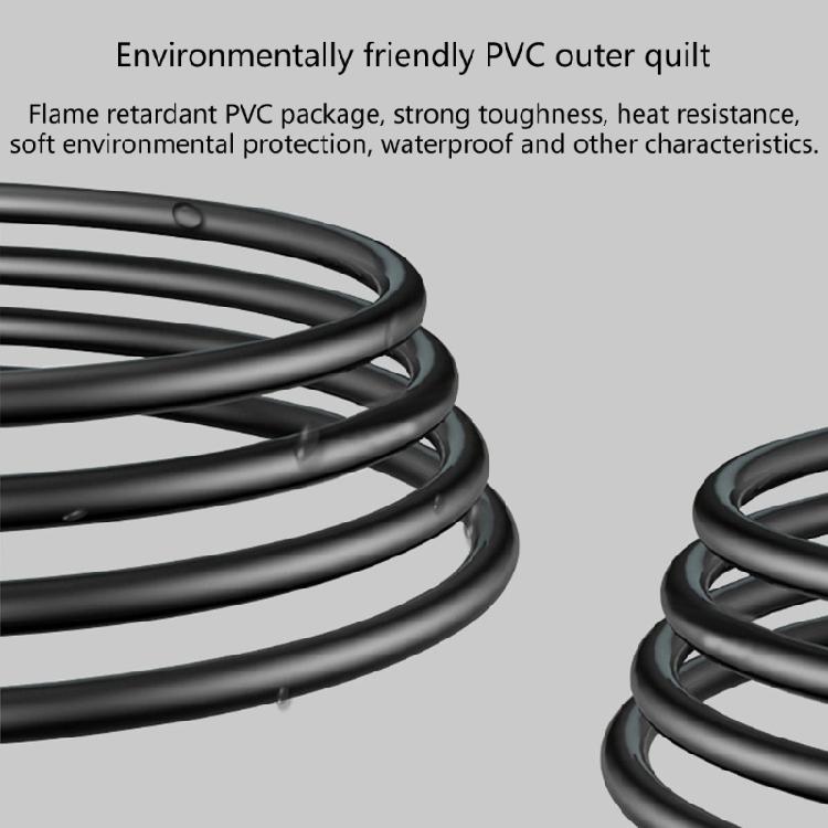 EU4.0mm to Nema 1-15R Conversion Cord EU Standard Male Plug to Female US Socket