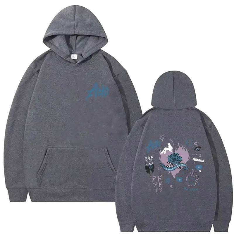 Ado World Tour 2025 Hibana Hoodie Men Women Clothing Fashion Japanese Style Pullover Man Casual Cotton Vintage Hooded Tracksuit