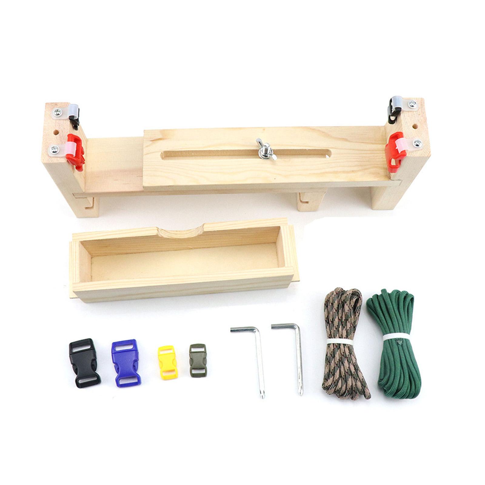 

Набор для плетения браслетов из паракорда ручной работы, деревянная рама, для семейных поделок, инструмент для плетения ручных цепочек, браслетов