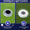 8LED Solarenergie Scheibenleuchte Außen Garten Solar Untergrundleuchte Deckleuchte Scheinwerfer Eingebaute Solar LED Lampe Gartendekoration