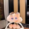 Vinyl Face Cute Cloud Plush Doll Keychain Pendant Fashion Backpack Decor for Teen Girls Boys Graduation Small Gift