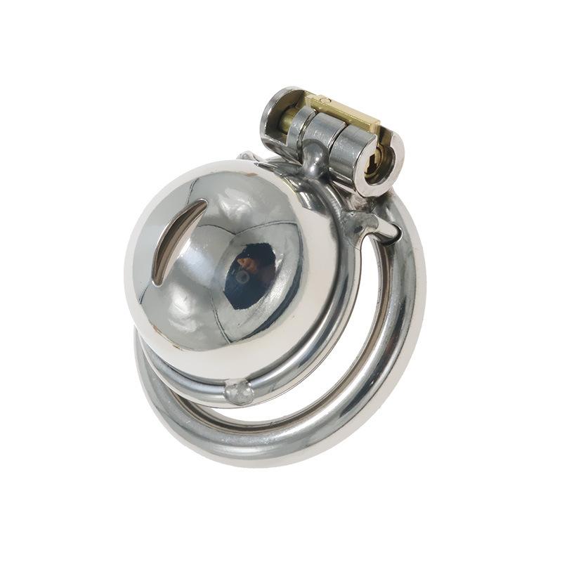 Stainless Steel Chastity Lock Chastity Cleaner CB Device Fake Mother Men's Penis Cage Out Wear Sex Tool SM