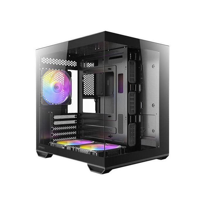 Antec CX60M ARGB Case Mini Tower Micro-ATX Vetro Temperato Nero per PC Gaming