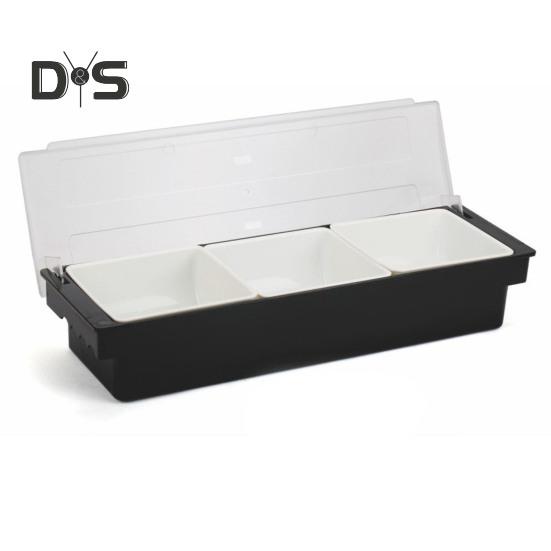 Kořenící krabička Ovocná zelenina Košík na koření s dávkovačem víka Plastový zásobník na zmrzlinu a salátový barový organizér pro restaurační potřeby