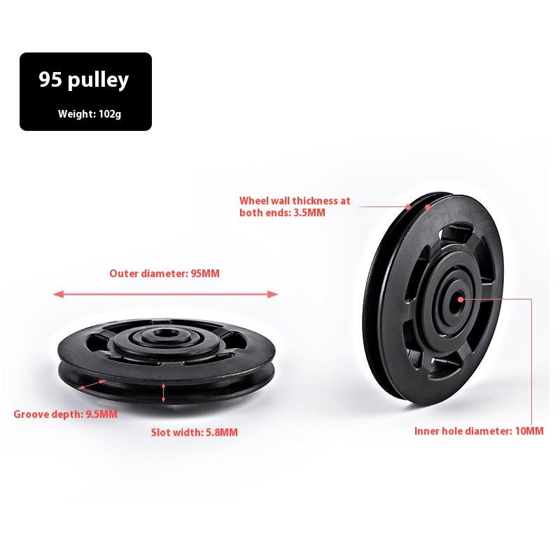 50-160Mm Universal Gym Bearing Pulley Nylon Bearing Pulley Wheel Cable Fitness Bearing Pulley Fitness Equipment