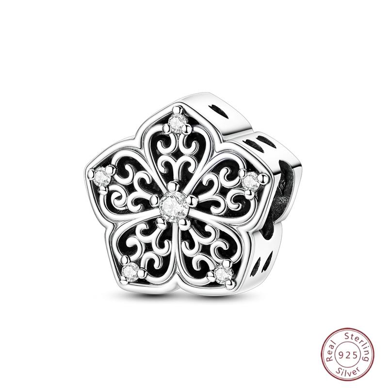 New Original Copper Beaded Bow Charm Blue Beads For Women Exquisite Diy Birthday Jewelry Gifts