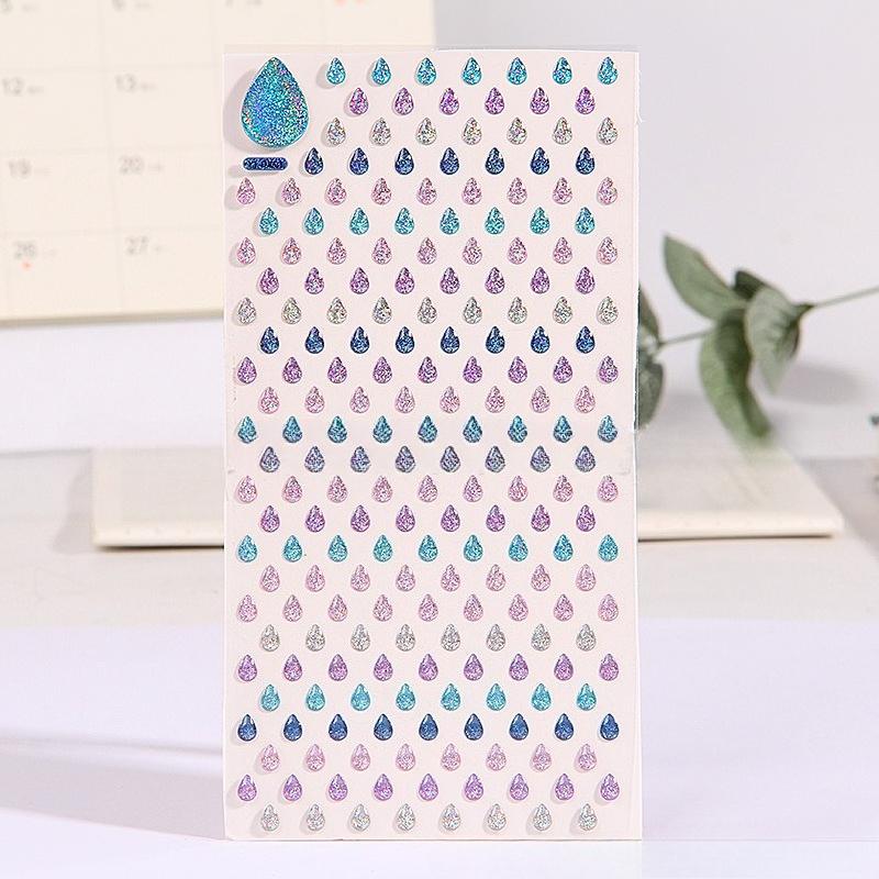 Crystal Love Star Sticker 3D Shiny Three-Dimensional Sticker Phone Notebook Diary DIY Decorative Scrapbook Sticker Girl Gift