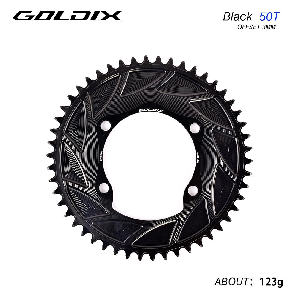 GOLDIX Road Bike Gravel Bike Single Chainring 110BCD Suitable for Shimano R7000 R8000 R8100 R9200 Suitable for Crank Power Meter