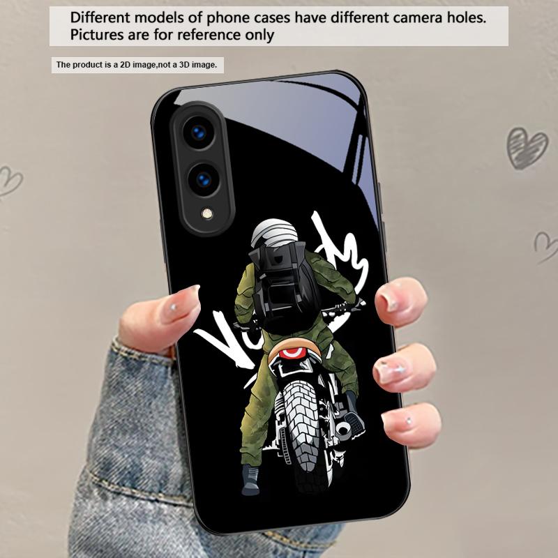 

Street motorcycle map For Samsung Galaxy S20 S21 S22 S23 Plus S24 FE S25 Ultra S26 Edge S25+ S20+ S22+ Black Glass Phone Case Galaxy S26