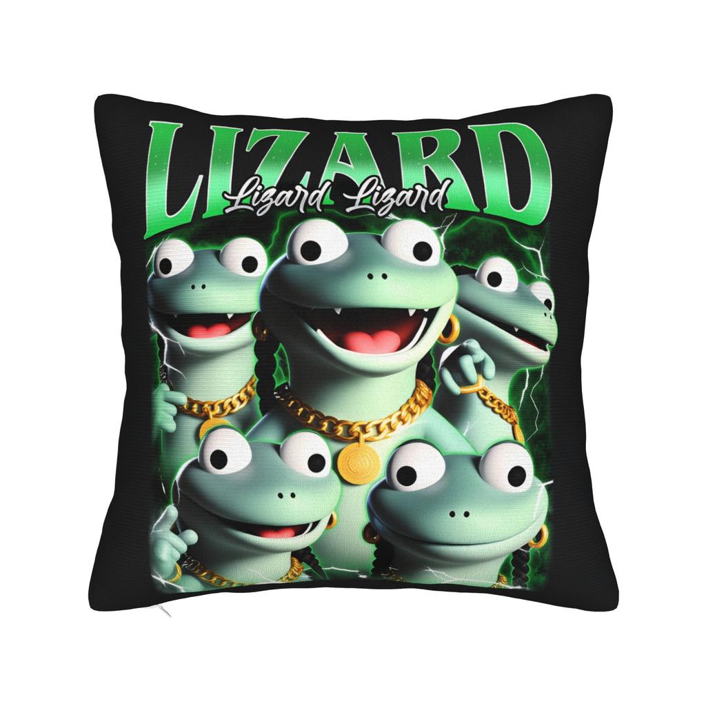 Lizard Meme Pillow Case Funny Pillow Cover Comfy Pillowcases For Couch Sofa Bedroom