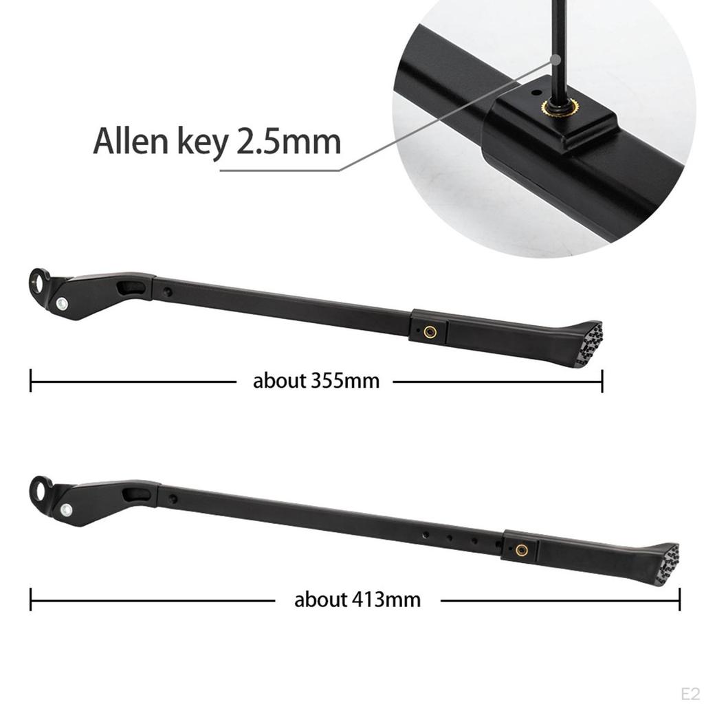 Stable Bike Side Kickstand for 22"-29" Adjustable Kick Stand Holder