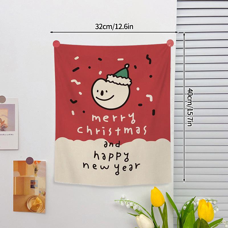 Christmas Hanging Cloth Wall Tapestry Accessorie Home Decoration Christmas New Year Decoration Room Aesthetic Accessories