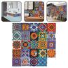 Waterproof Vintage Moroccan Stickers 24PCS Unique Tile Mosaic for Easy Application on Walls and Smooth Surfaces