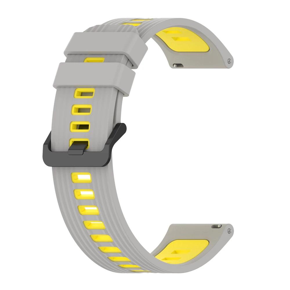 22mm Sport Silicone Strap For HUAWEI WATCH GT Runner/GT3 46MM/GT 2e GT2 Pro Smartwatch Wrist Band Bracelet Wrist Accessorie