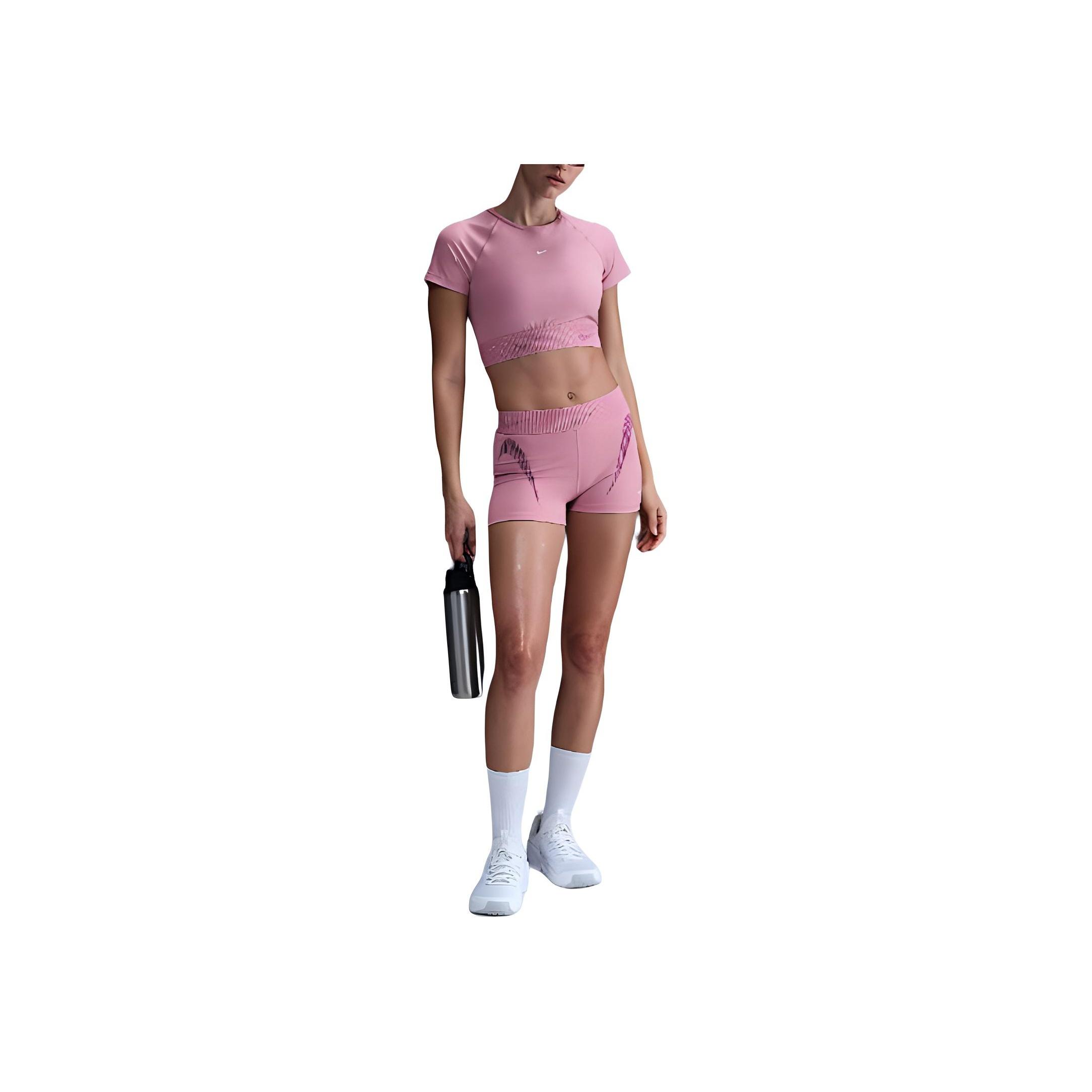Nike Logo Slim Fit Casual Shorts Women shorts Pink HJ1226-699 M