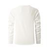 Men's Casual Solid Color Buckle Quick Dry Shoulder  Long Sleeved