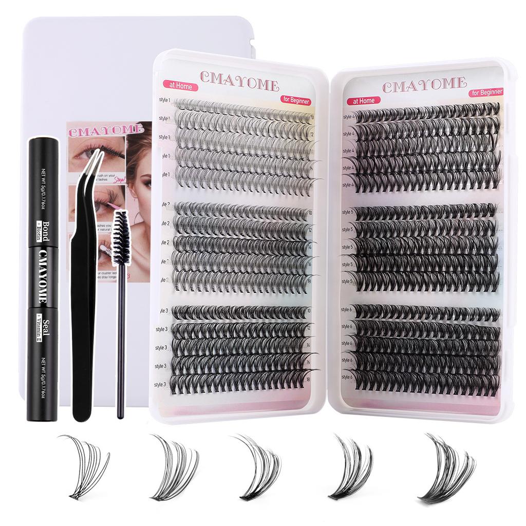 600 Tufts Of D-Curve Single Tufts Of False Eyelashes 8-16Mmdiy Segmented Self-Grafting Natural Dense Hair