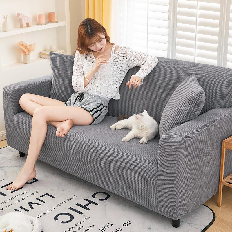 

Противоскользящий коврик для дивана, однотонный, чехол для дивана «все включено», защитный коврик для дивана, встроенный утолщенный S