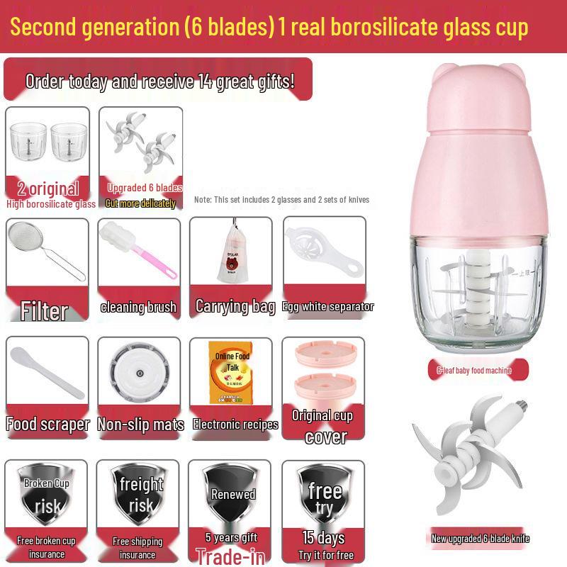 Multifunktionale Mini Elektrische Babynahrung und Fleischmühle