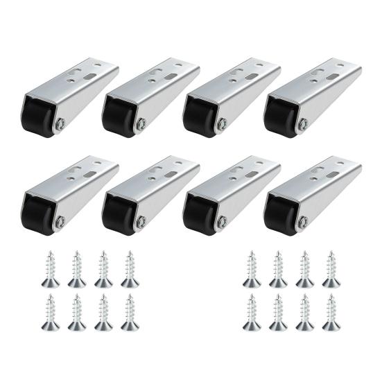 Yousheng 4/8Pcs Vertical Track Roller Wheel, Load-Bearing Anti-Sag Sliding Door Bottom Rollers, Heavy Duty Sliding Door Bottom Guide for Wardrobe