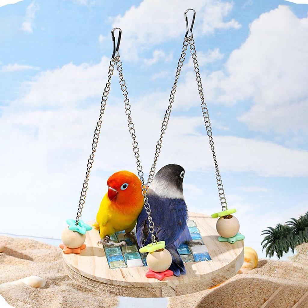 Parrot Hammock Bird Summer Cooling Small Pet Ice Pad Heat Dissipation Removable Bed Anti Bite Cage Parrot Toy Bird Accessories