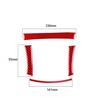 Red Carbon Fiber Interior Center Storage Accent Cover Trim For Dodge Charger