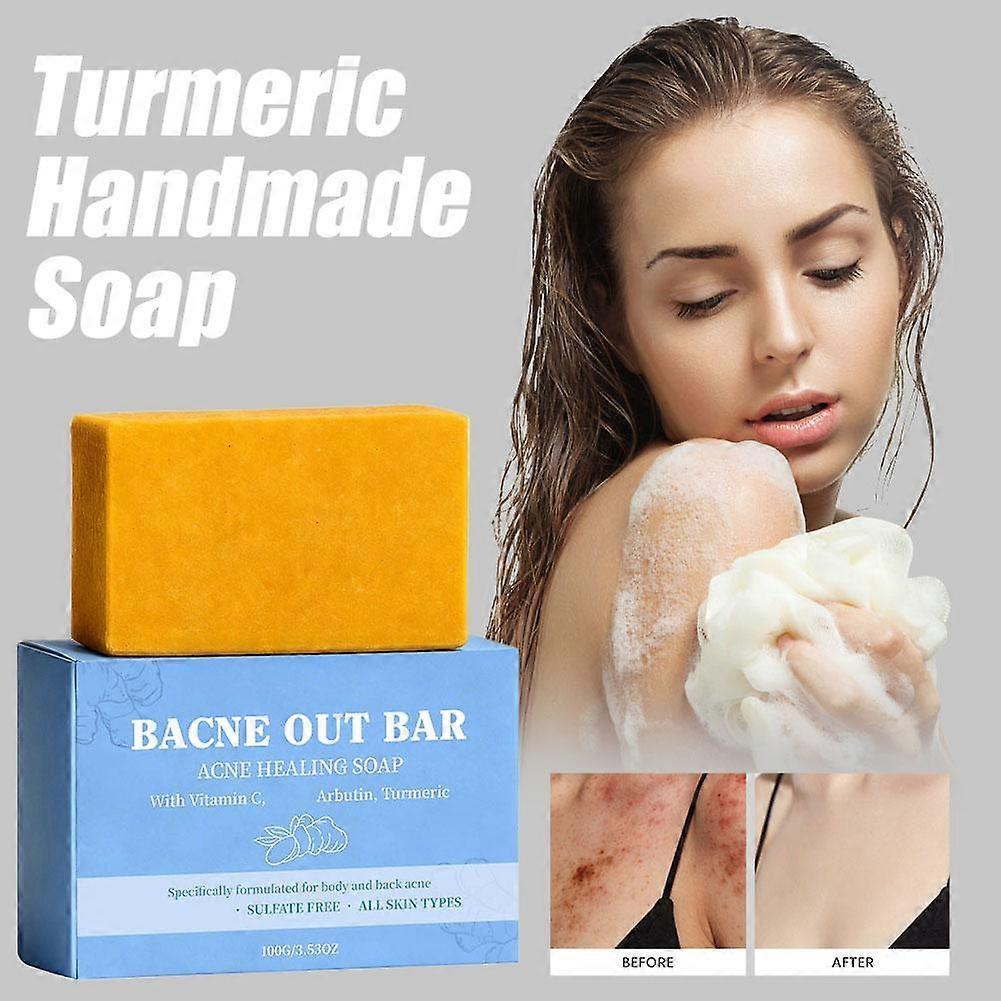 Bacne Out Bar Turmeric Vitamin C Soap Exfoliating for Back Face Acne
