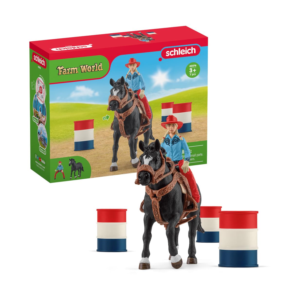 

Schleich Farm World Бочки на скорость 42576