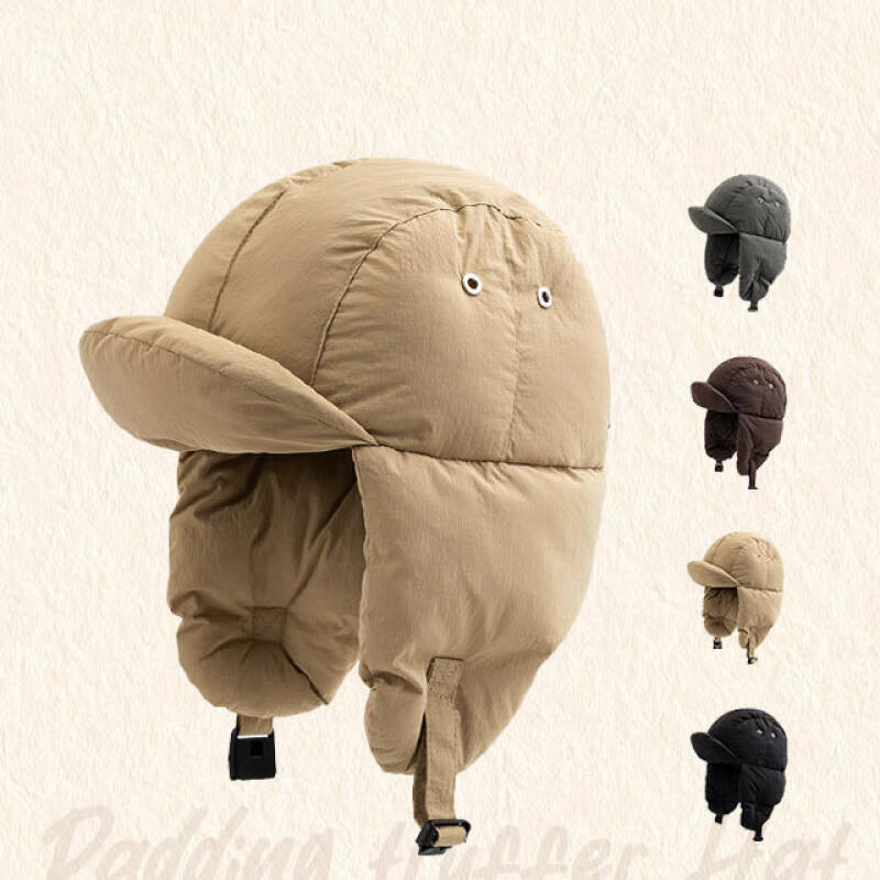Padded hat, winter chestnut earmuffs, trooper hat, camping earmuffs