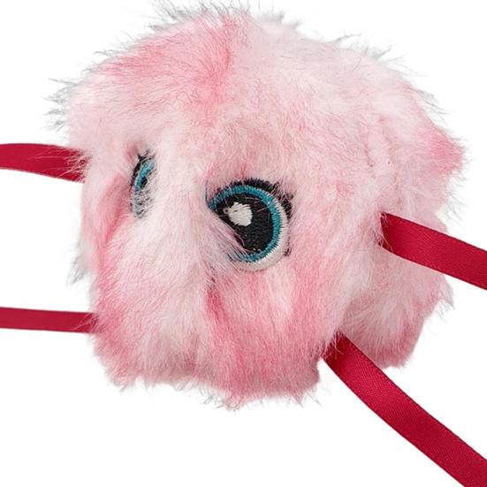Cat Interactive Plush Ball Toy Smart Automatic Rolling Cartoon Ball Toy Indoor Cats Boredom Relief Self-Rolling Teaser Ball