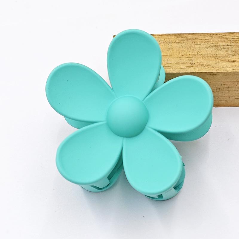 Frosted Flower Claw Hair Clip - Five-Petal Sunflower Updo Accessory